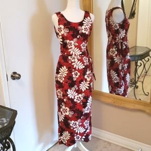 Vintage Hawaiian Floral Dress S Aloha Wear Hawaii EUC